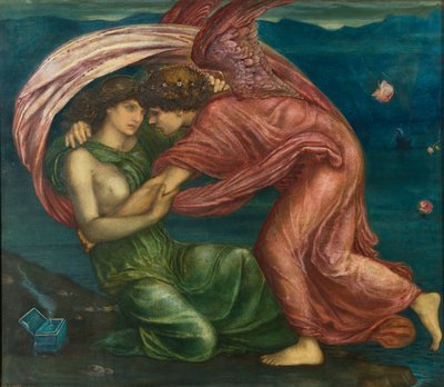 Cupido entregando a Psique, 1867 de Edward Burne Jones